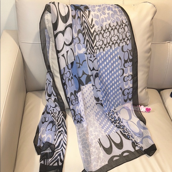 Coach Patchwork Print Scarf
